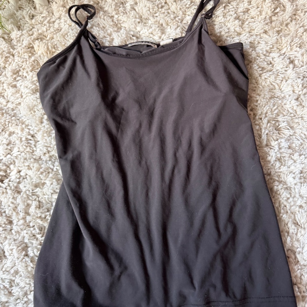 Elegant Envision studio sleek comfy material dark brown Women's Camisole. This e - Picture 3 of 8